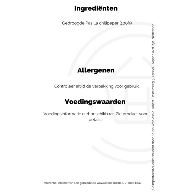 Xatze Dried Chile Pasilla 75g