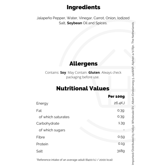 La Costena Jalapeno Chilli Picados 220g