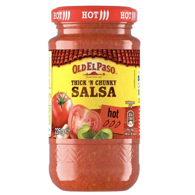 Old El Paso Thick n Chunky Salsa Hot 226g