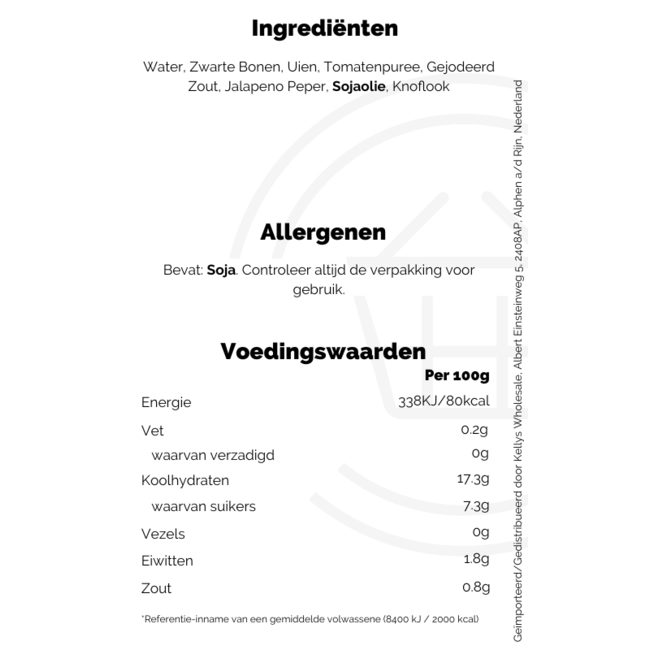 La Costena Whole Black Beans 400g