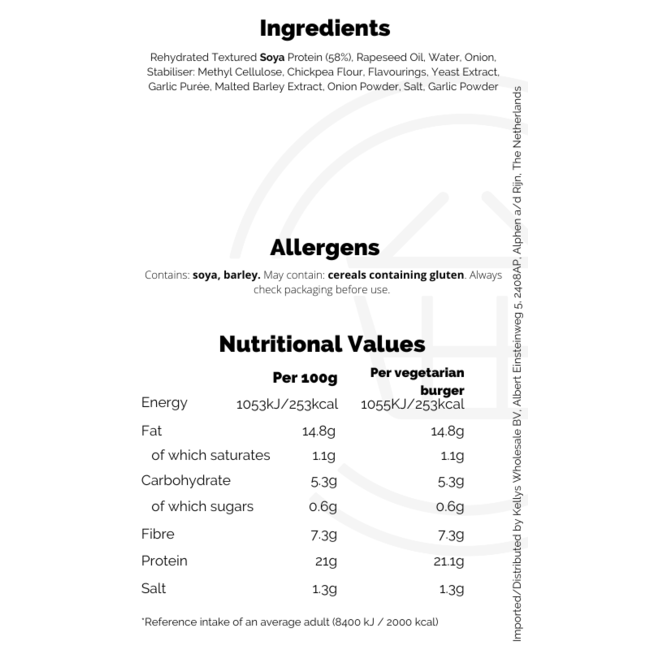 Linda McCartney 2 Quarter Pounder Burgers