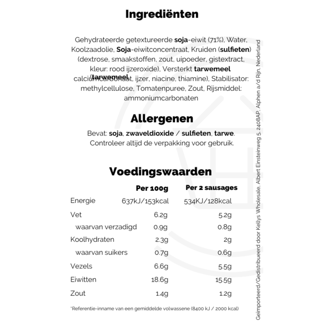Linda McCartney 6 Vegetarian Sausage 300g – Tiefkühl-Veggieprodukt