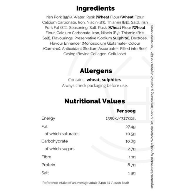 Clonakilty Pork Sausages 16pk