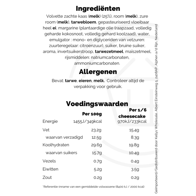 Baked New York Cheesecake 400g – Tiefkühl-Dessert