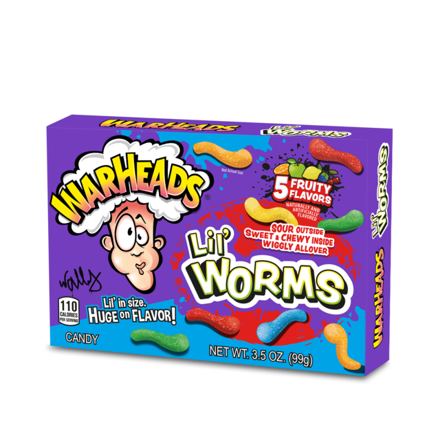 Warheads Lil' Worms Theatre Box 99g