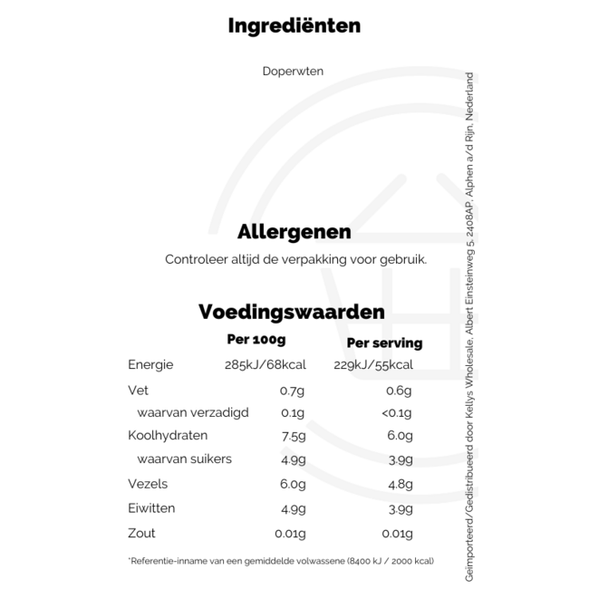 Birds Eye Garden Peas 375g