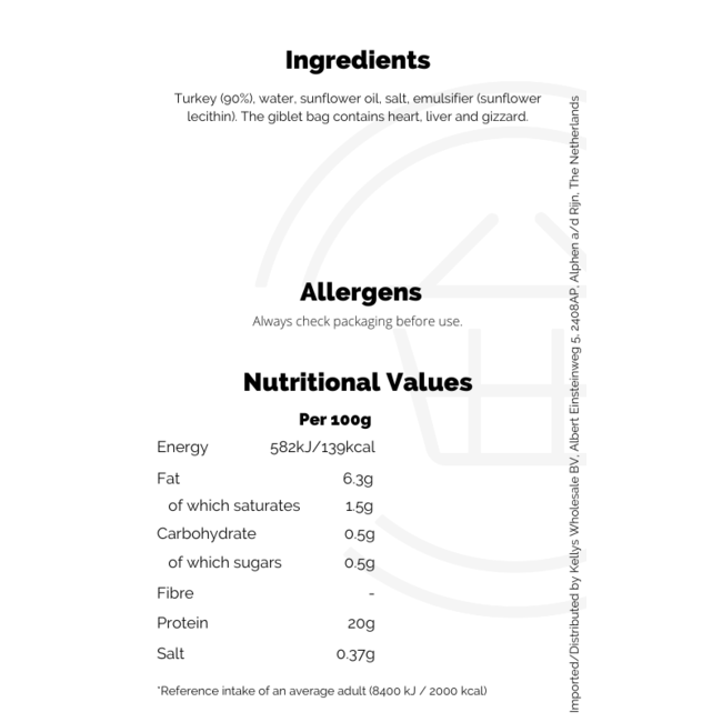 Norland Farm Medium Turkey 4.6 to 5.4 Kg Mid 5kg