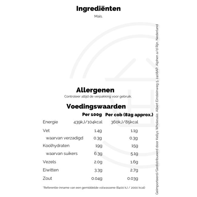 HomeBrand Mini Corn on the Cobs 625g