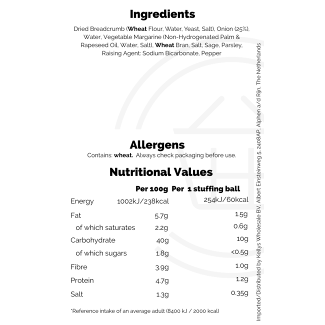 Aunt Bessie's Sage & Onion Stuffing Balls 260g