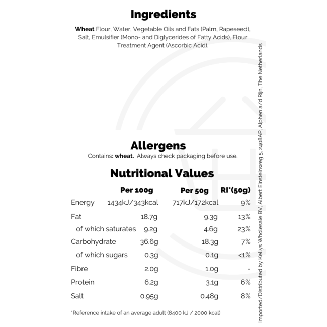 Jus-Rol Puff Pastry Sheets 640g/2 sheets(Puff Pastry Dough)