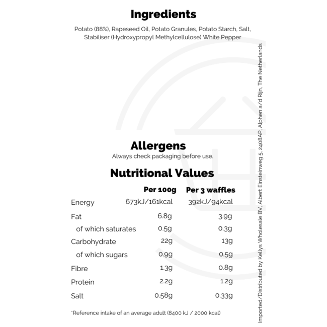 Birds Eye Mini Potato Waffles 456g