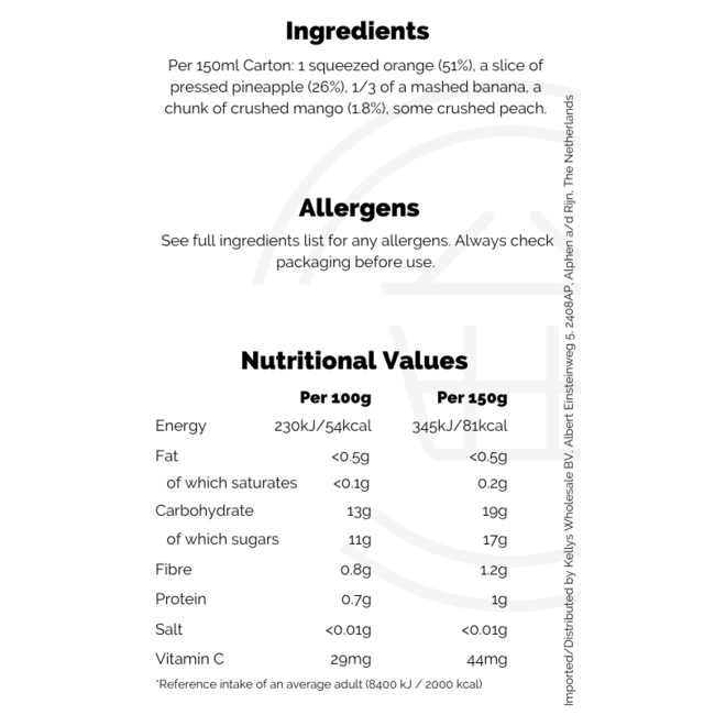 Innocent Smoothies for Kids Oranges Mangoes & Pineapples 4pk