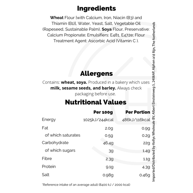 Warburtons Toastie White 800g