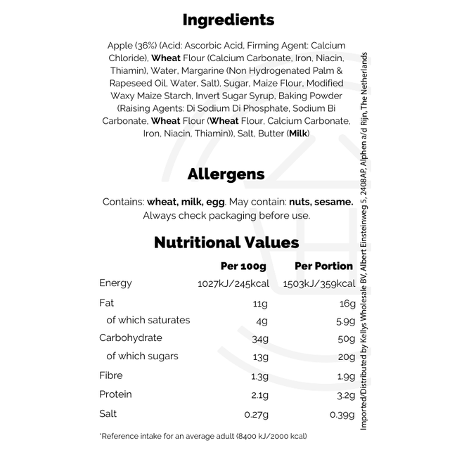 Aunt Bessies Apple Pie 550g PM1.85