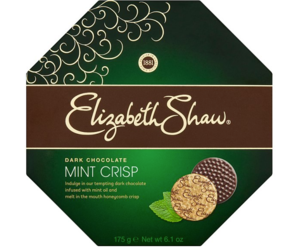 Elizabeth Shaw Dark Mint Crisp 162g Christmas Selection Kellys