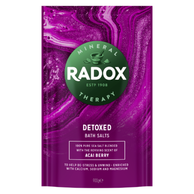 Radox Detox Bath Salts Acai Berry 900g