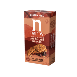 Nairns Gluten-Free Chunky Oat Biscuit Breaks Choc Chip 160g