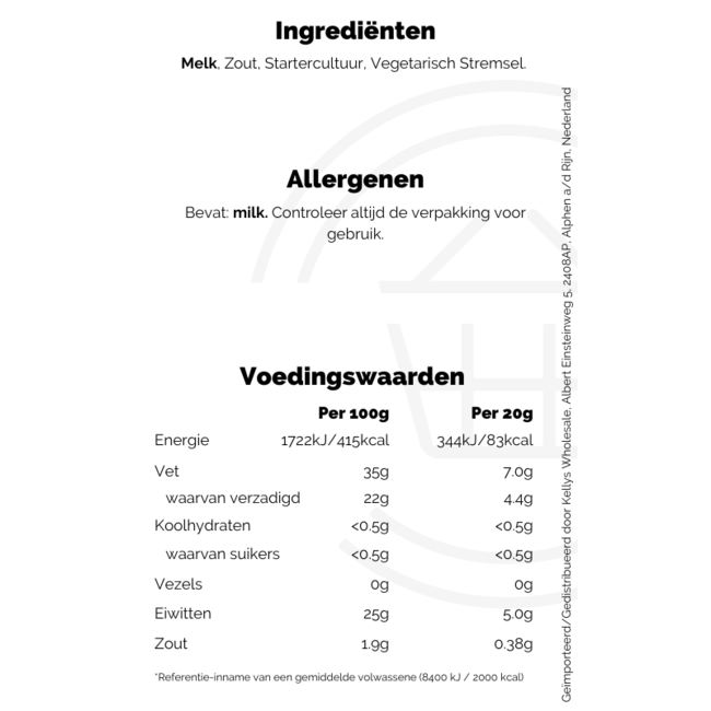 Signature Tastes Irish Vintage White Cheddar 200g