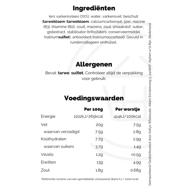 Signature Tastes Irish Pork Breakfast Sausages 9pk 338g