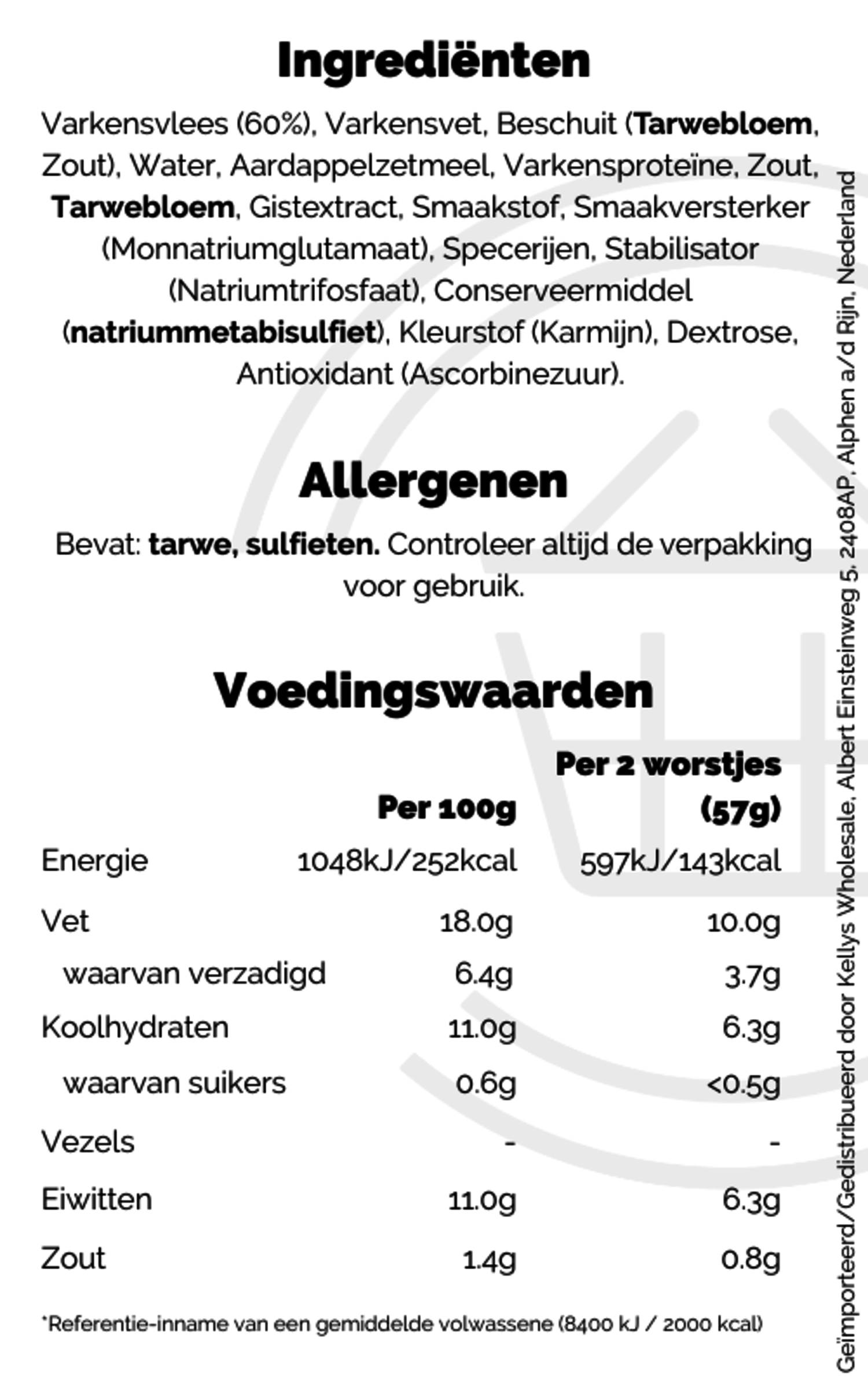 Denny Skinless Pork Sausages 8pk Kellys Expat Shopping