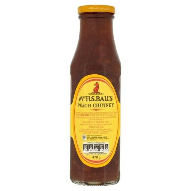 Mrs Balls Chutney Peach 470g