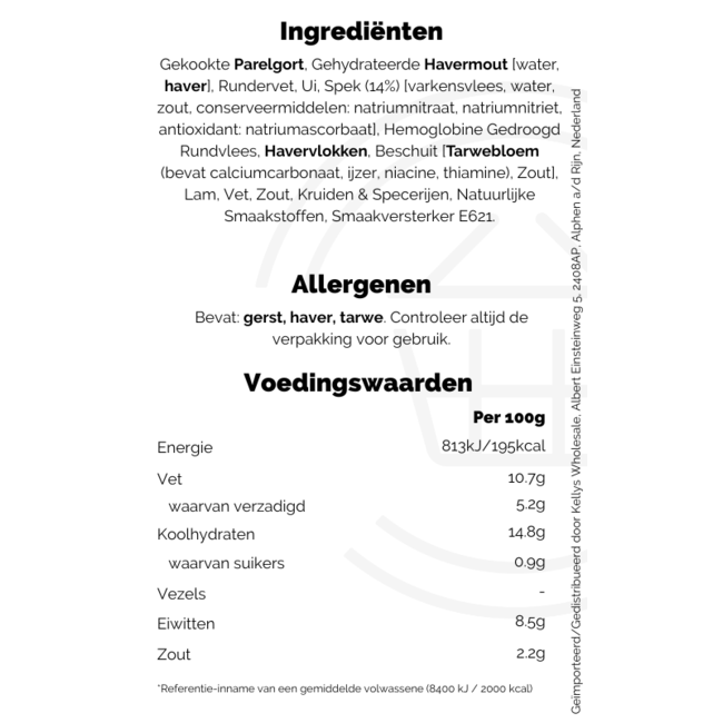 Kelly's of Newport Black Pudding 280g