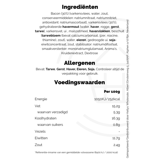 Kelly's of Newport White Pudding 280g