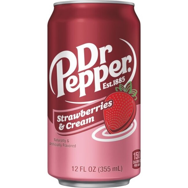 Dr Pepper  Dr Pepper Strawberries and Cream 355ml