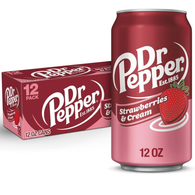 Dr Pepper Strawberries and Cream 12 pack