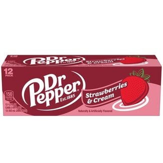 Dr Pepper  Dr Pepper Strawberries and Cream 12 pack