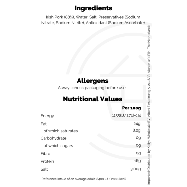 SuperValu Thick cut smoked rashers 250g