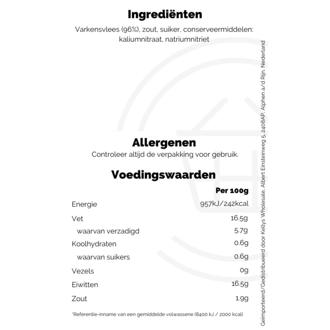 Clonakilty Dry Cure Rashers 200g