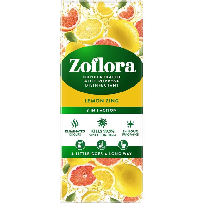 Zoflora Zoflora Concentrated Disinfectant Lemon Zing 500ml