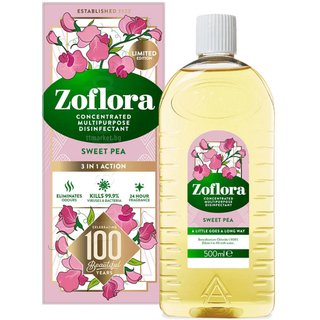 Zoflora Zoflora Concentrated Disinfectant Sweet Pea 500ml