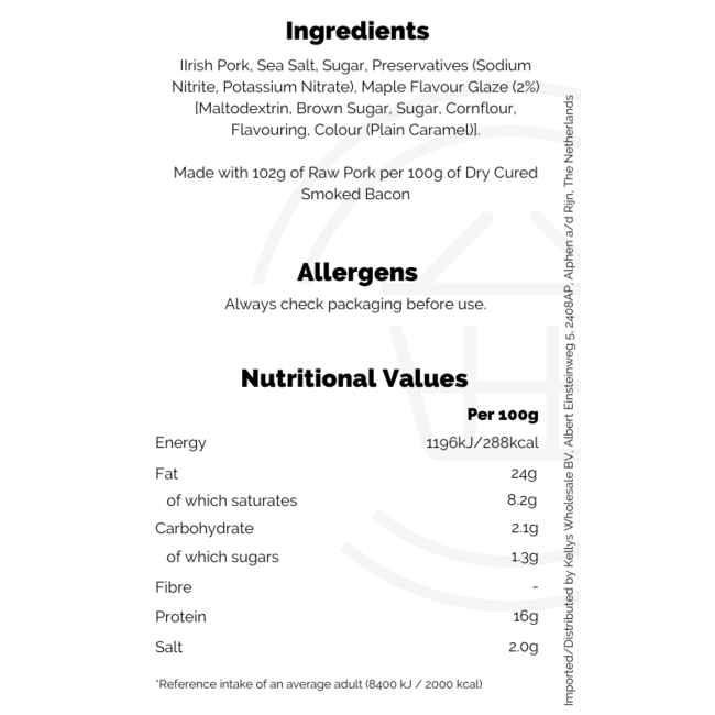 Signature Tastes Signature Dry Cure Streaky Rashers 200g