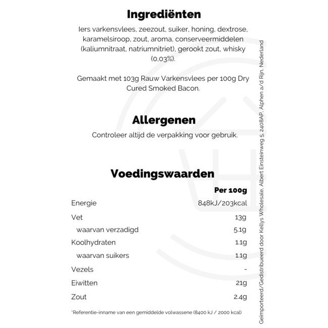 Signature Tastes Signature Whiskey Glazed Dry Cured Rashers 210g