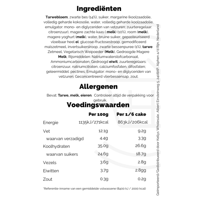 Iceland Blackcurrant Cheesecake 460g