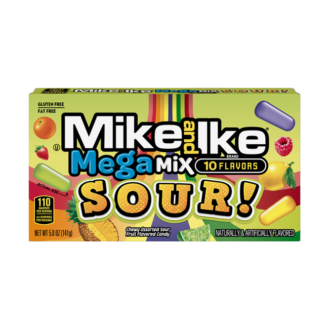 Mike & Ike Mega Mix Sour 120g