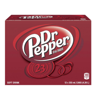 Dr Pepper  Dr Pepper  Regular 12x355ml