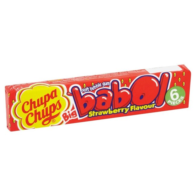 Chupa Chups Big Babol Gum Tutti Strawberry 28g