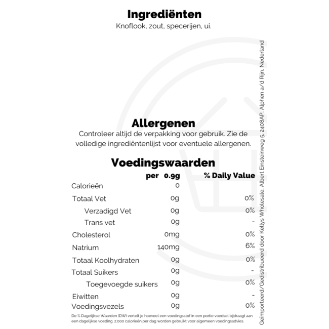 Janes Krazy Seasonings Mixed-Up Garlic 135g