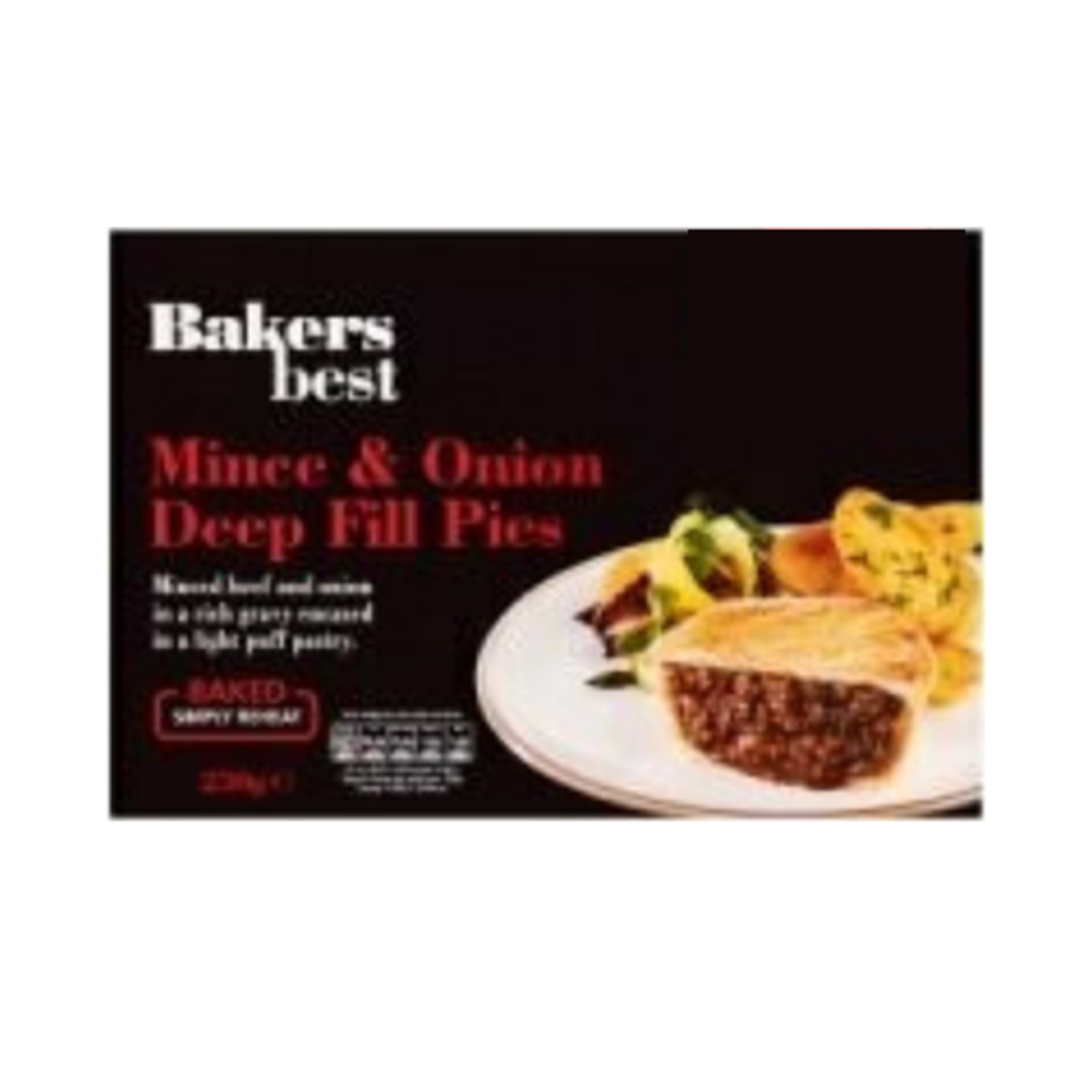 Bakers Best Mince & Onion Pies 230g Kellys Expat Shopping