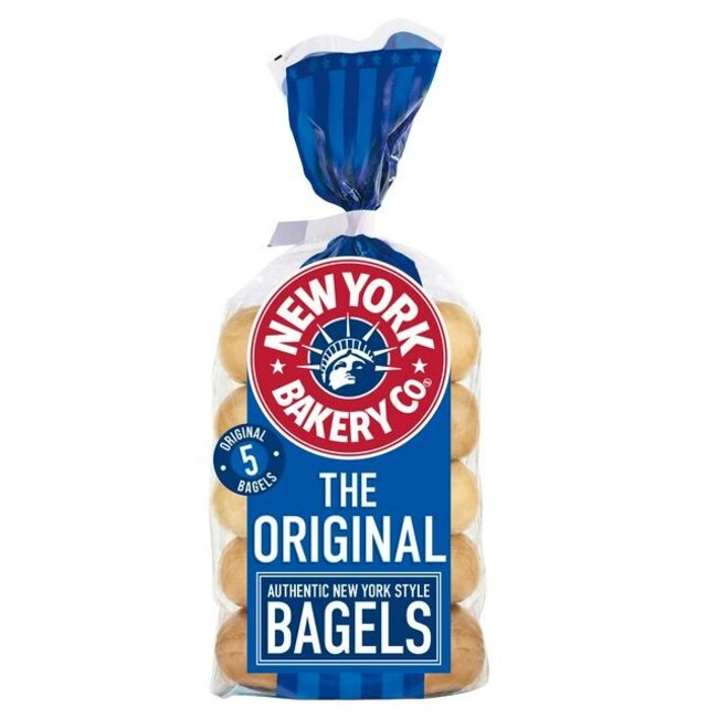 New York Bakery Company Bagels Plain 5pk