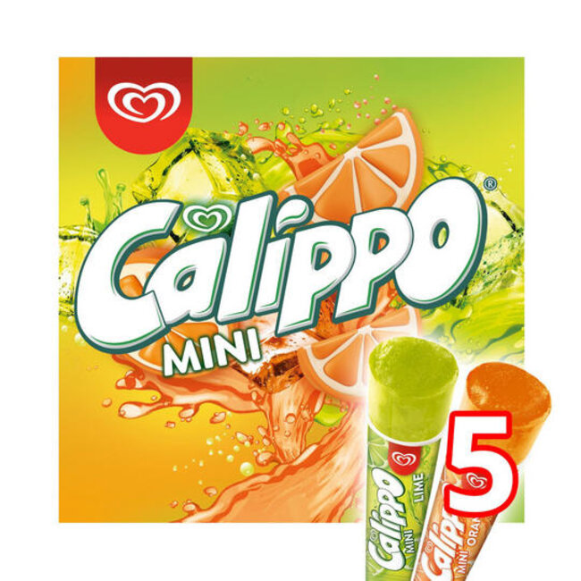 Walls Calippo Ice Lollies Orange & Lemon-Lime 5pk