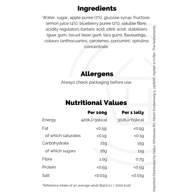 Wall's Twister Ice Lolly Fruit Zingerrr 4pk