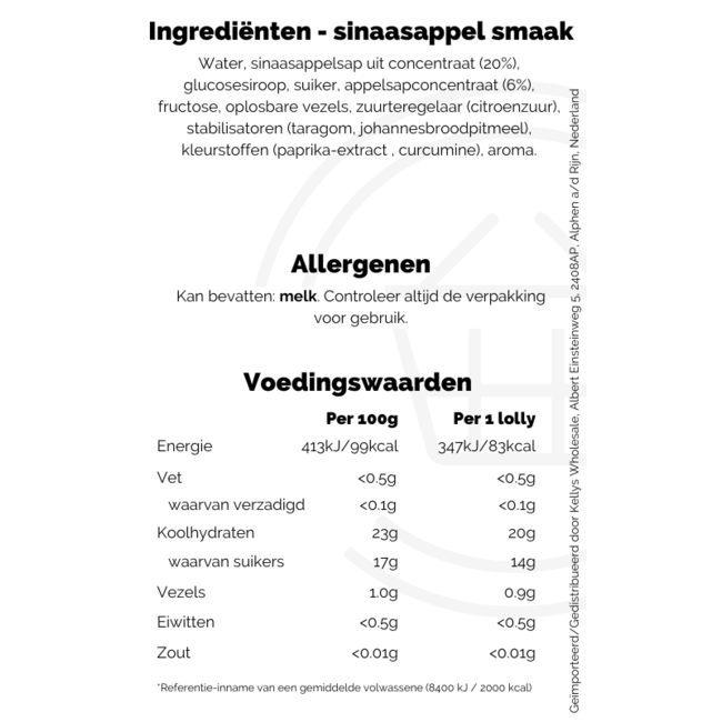 Walls Calippo Ice Lollies Orange & Lemon-Lime 5pk