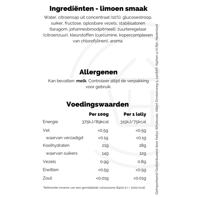 Walls Calippo Ice Lollies Orange & Lemon-Lime 5pk