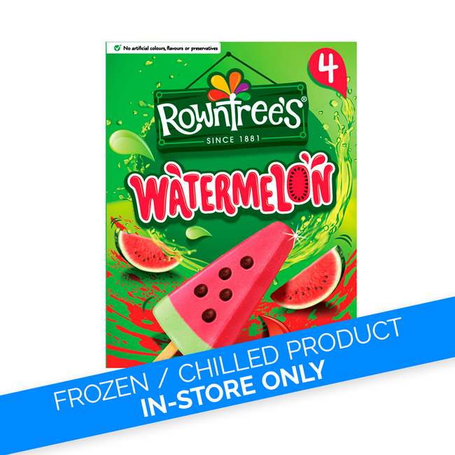 Rowntrees Rowntree's Watermelon Ice Lollies 4pk