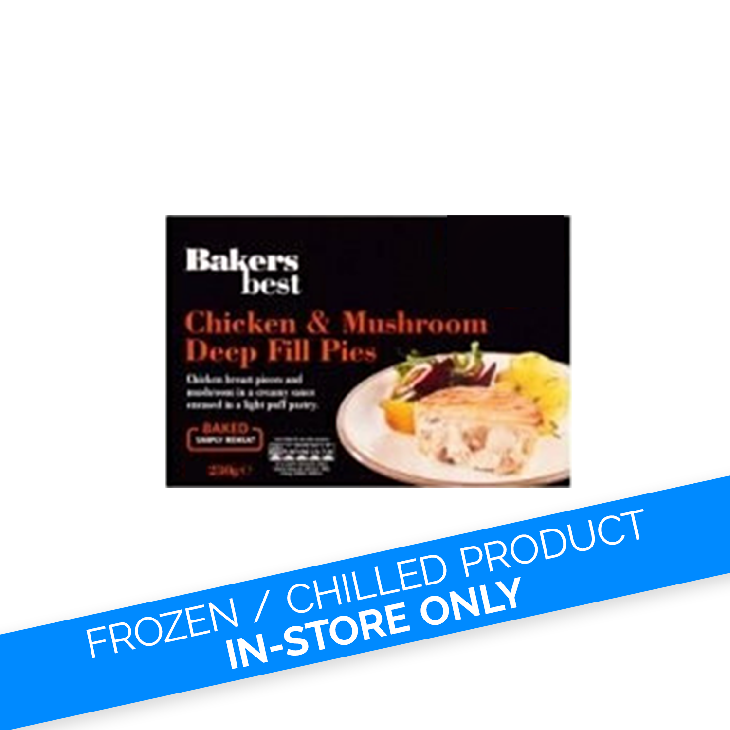 Bakers Best Chicken & Mushroom Pies 230g Kellys Expat Shopping