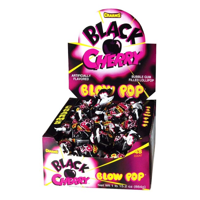 Charms Blow Pop Black Cherry 1pc